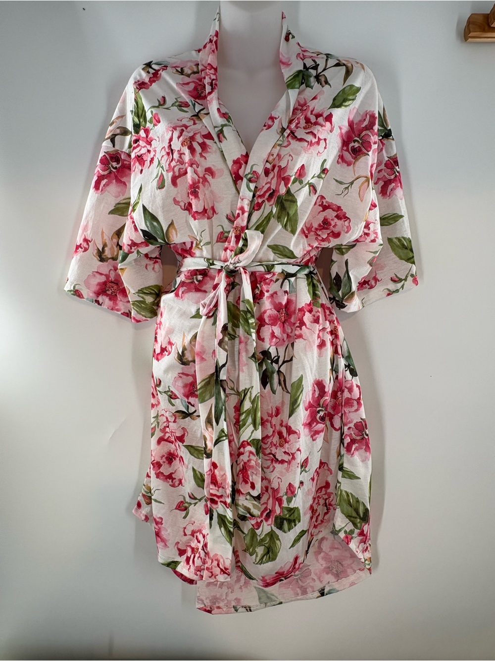 Show Me Your Mumu Brie Robe Garden of Blooms Pink Floral Kimono One Size OS